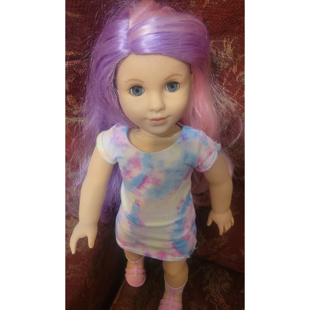 American Girl Truly Me 18-inch Doll 116 Pink Purple Hair 2017
